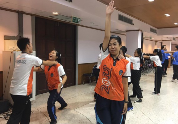 ภาพกิจกรรม โปรแกรมวิชาสาธารณสุขศาสตร์ จัดอบรมศิลปะการป้องกันตัว