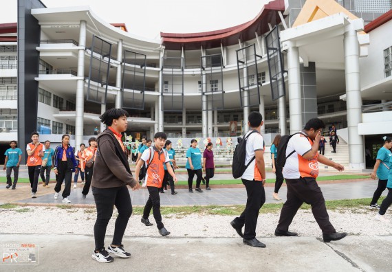 ภาพกิจกรรม คณะวิทยาศาสตร์และเทคโนโลยี เข้าร่วม โครงการป้องกันอัคคีภัยในสถานศึกษา และโครงการลดใช้พลังงาน