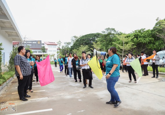 ภาพกิจกรรม คณะวิทยาศาสตร์และเทคโนโลยี เข้าร่วม โครงการป้องกันอัคคีภัยในสถานศึกษา และโครงการลดใช้พลังงาน