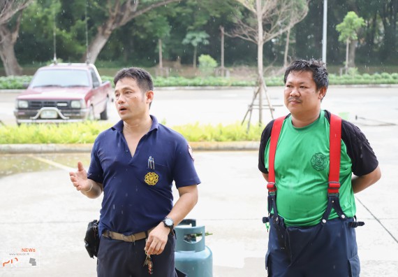 ภาพกิจกรรม คณะวิทยาศาสตร์และเทคโนโลยี เข้าร่วม โครงการป้องกันอัคคีภัยในสถานศึกษา และโครงการลดใช้พลังงาน