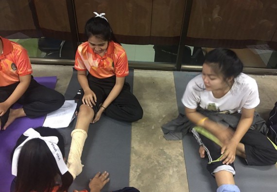 ภาพกิจกรรม โปรแกรมวิชาสาธารณสุขศาสตร์ จัดอบรมนวดตัวเพื่อสุขภาพ