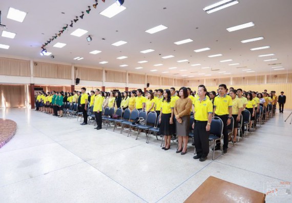 ภาพกิจกรรม คณะวิทยาศาสตร์และเทคโนโลยี เข้าร่วม งานวันพ่อแห่งชาติ และวันคล้ายวันพระบรมราชสมภพพระบาทสมเด็จพระบรมชนกาธิเบศร มหาภูมิพลอดุลยเดชมหาราช บรมนาถบพิตร ประจำปี 2562