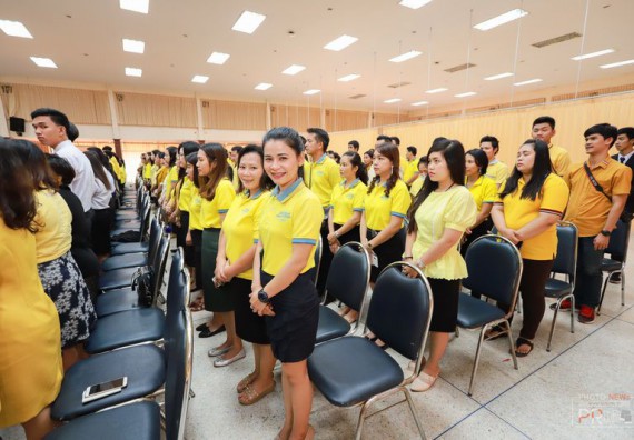 ภาพกิจกรรม คณะวิทยาศาสตร์และเทคโนโลยี เข้าร่วม งานวันพ่อแห่งชาติ และวันคล้ายวันพระบรมราชสมภพพระบาทสมเด็จพระบรมชนกาธิเบศร มหาภูมิพลอดุลยเดชมหาราช บรมนาถบพิตร ประจำปี 2562