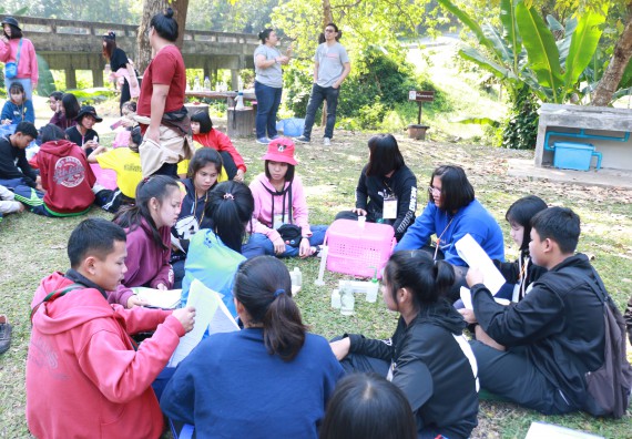ภาพกิจกรรม คณะวิทยาศาสตร์และเทคโนโลยี จัดโครงการ ECY-CAMP (Environmental Conservation Youth Camp)“ค่ายพัฒนาศักยภาพการเรียนรู้ของนักเรียนด้านวิทยาศาสตร์และสิ่งแวดล้อม