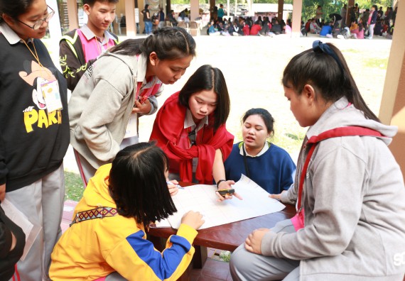 ภาพกิจกรรม คณะวิทยาศาสตร์และเทคโนโลยี จัดโครงการ ECY-CAMP (Environmental Conservation Youth Camp)“ค่ายพัฒนาศักยภาพการเรียนรู้ของนักเรียนด้านวิทยาศาสตร์และสิ่งแวดล้อม