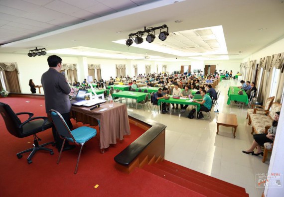 ภาพกิจกรรม คณะวิทยาศาสตร์และเทคโนโลยี เข้าร่วม อบรมหลักสูตรการจัดทำหลักสูตรตามแนวทาง Outcomes-based education (OBE)