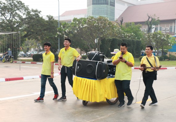 ภาพกิจกรรม  คณะวิทยาศาสตร์และเทคโนโลยี เข้าร่วมงานแข่งขันกีฬา SPORT DAY & NIGHT 