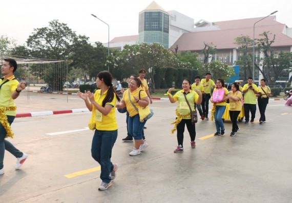 ภาพกิจกรรม  คณะวิทยาศาสตร์และเทคโนโลยี เข้าร่วมงานแข่งขันกีฬา SPORT DAY & NIGHT 