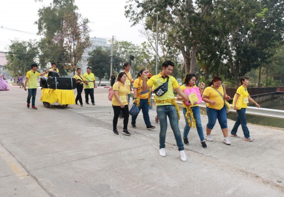 ภาพกิจกรรม  คณะวิทยาศาสตร์และเทคโนโลยี เข้าร่วมงานแข่งขันกีฬา SPORT DAY & NIGHT 