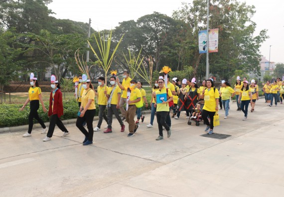 ภาพกิจกรรม  คณะวิทยาศาสตร์และเทคโนโลยี เข้าร่วมงานแข่งขันกีฬา SPORT DAY & NIGHT 