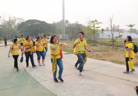 ภาพกิจกรรม  คณะวิทยาศาสตร์และเทคโนโลยี เข้าร่วมงานแข่งขันกีฬา SPORT DAY & NIGHT 