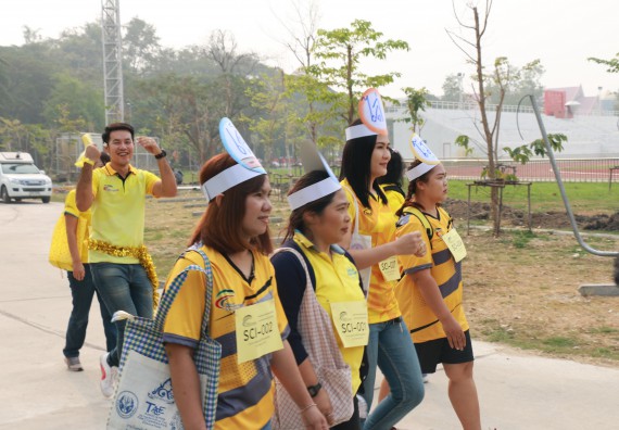 ภาพกิจกรรม  คณะวิทยาศาสตร์และเทคโนโลยี เข้าร่วมงานแข่งขันกีฬา SPORT DAY & NIGHT 