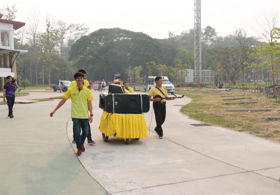 ภาพกิจกรรม  คณะวิทยาศาสตร์และเทคโนโลยี เข้าร่วมงานแข่งขันกีฬา SPORT DAY & NIGHT 