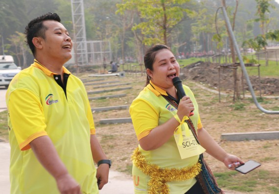 ภาพกิจกรรม  คณะวิทยาศาสตร์และเทคโนโลยี เข้าร่วมงานแข่งขันกีฬา SPORT DAY & NIGHT 