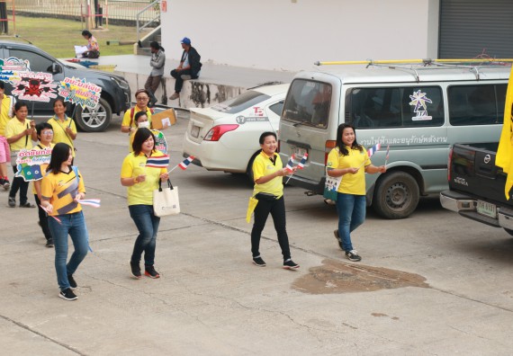 ภาพกิจกรรม  คณะวิทยาศาสตร์และเทคโนโลยี เข้าร่วมงานแข่งขันกีฬา SPORT DAY & NIGHT 