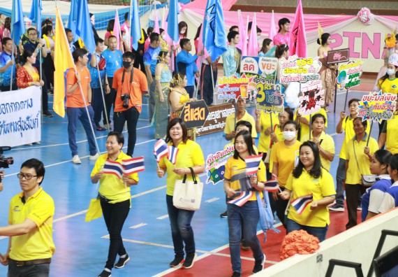 ภาพกิจกรรม  คณะวิทยาศาสตร์และเทคโนโลยี เข้าร่วมงานแข่งขันกีฬา SPORT DAY & NIGHT 