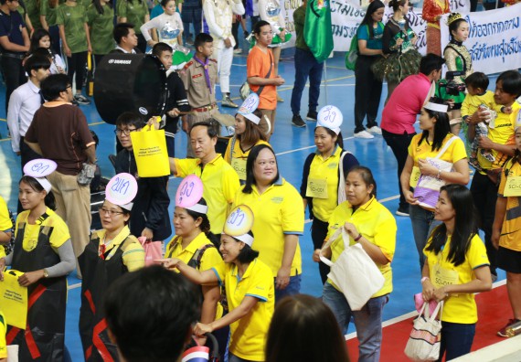 ภาพกิจกรรม  คณะวิทยาศาสตร์และเทคโนโลยี เข้าร่วมงานแข่งขันกีฬา SPORT DAY & NIGHT 