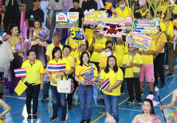 ภาพกิจกรรม  คณะวิทยาศาสตร์และเทคโนโลยี เข้าร่วมงานแข่งขันกีฬา SPORT DAY & NIGHT 