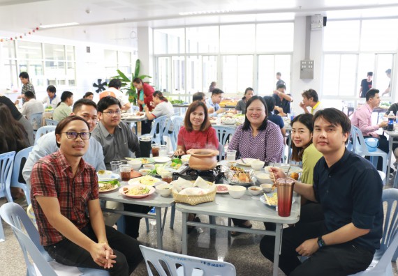 ภาพกิจกรรม คณะวิทยาศาสตร์และเทคโนโลยี จัดงานสังสรรค์ปีใหม่คณะวิทยาศาสตร์และเทคโนโลยี ประจำปี 2563