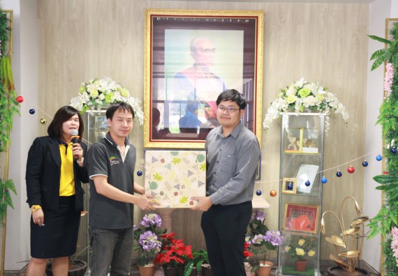 ภาพกิจกรรม คณะวิทยาศาสตร์และเทคโนโลยี จัดงานสังสรรค์ปีใหม่คณะวิทยาศาสตร์และเทคโนโลยี ประจำปี 2563