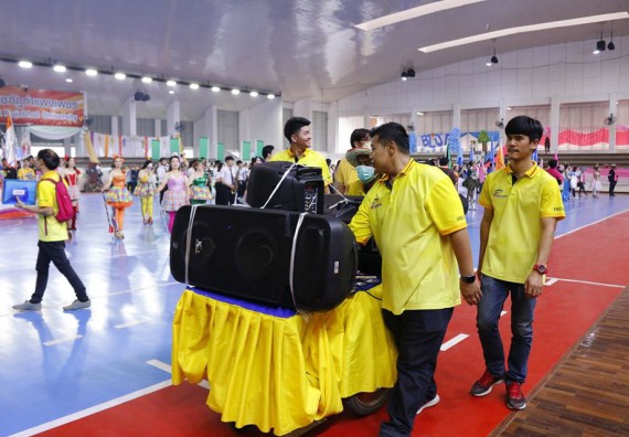 ภาพกิจกรรม  คณะวิทยาศาสตร์และเทคโนโลยี เข้าร่วมงานแข่งขันกีฬา SPORT DAY & NIGHT 