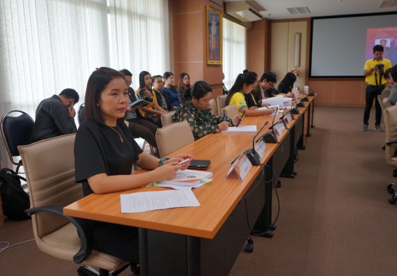 ภาพกิจกรรม คณะวิทยาศาสตร์และเทคโนโลยี เข้าร่วม การประกันคุณภาพการศึกษาภายใน ระดับมหาวิทยาลัย