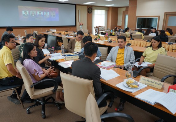 ภาพกิจกรรม คณะวิทยาศาสตร์และเทคโนโลยี เข้าร่วม การประกันคุณภาพการศึกษาภายใน ระดับมหาวิทยาลัย