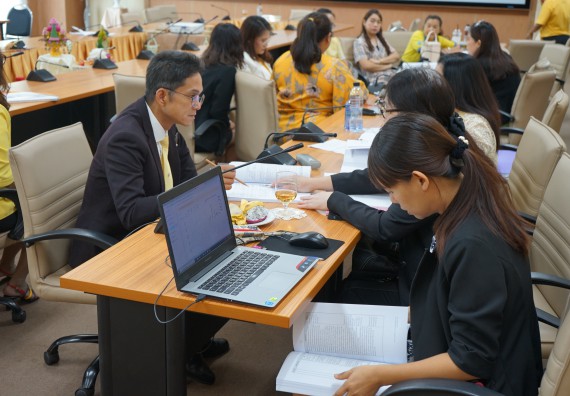 ภาพกิจกรรม คณะวิทยาศาสตร์และเทคโนโลยี เข้าร่วม การประกันคุณภาพการศึกษาภายใน ระดับมหาวิทยาลัย