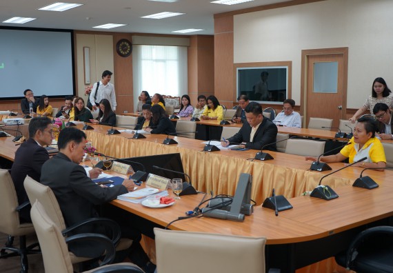 ภาพกิจกรรม คณะวิทยาศาสตร์และเทคโนโลยี เข้าร่วม การประกันคุณภาพการศึกษาภายใน ระดับมหาวิทยาลัย