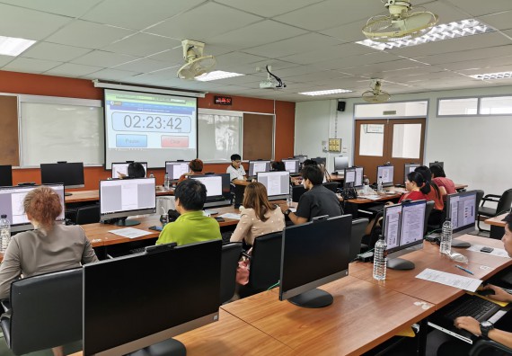 ภาพกิจกรรม คณะวิทยาศาสตร์และเทคโนโลยี เข้าร่วม การอบรมและประเมินผลวัดทักษะตามเกณฑ์มาตรฐานด้านเทคโนโลยีสารสนเทศ