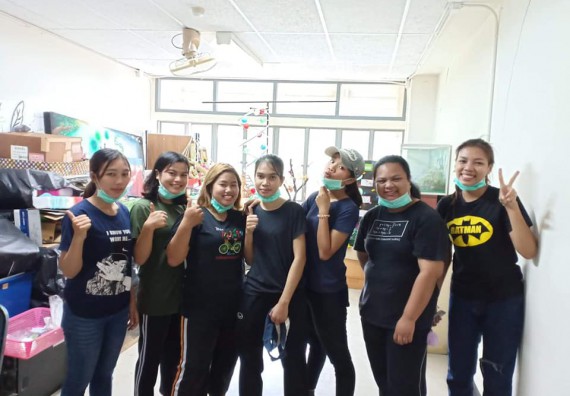 ภาพกิจกรรม โปรแกรมวิชาชีววิทยา จัดกิจกรรมทำความสะอาด และทำบุญโปรแกรมชีววิทยา