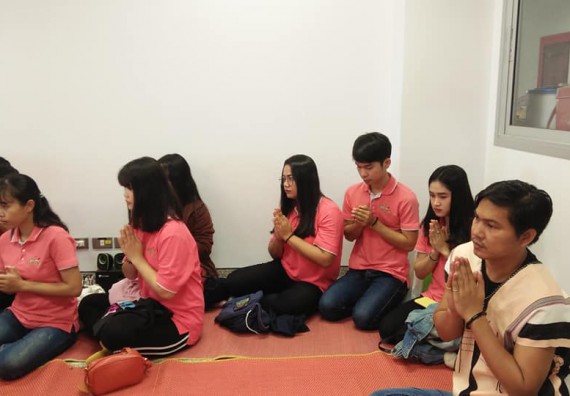 ภาพกิจกรรม โปรแกรมวิชาชีววิทยา จัดกิจกรรมทำความสะอาด และทำบุญโปรแกรมชีววิทยา