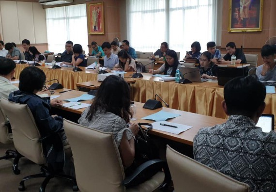 ภาพกิจกรรม คณะวิทยาศาสตร์และเทคโนโลยี เข้าร่วม ประชุมแลกเปลี่ยนเรียนรู้ เรื่อง การจัดทำผลการเรียนรู้ที่คาดหวัง (Expected Learning Outcome : ELOs)