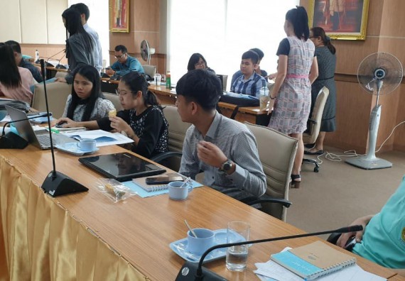 ภาพกิจกรรม คณะวิทยาศาสตร์และเทคโนโลยี เข้าร่วม ประชุมแลกเปลี่ยนเรียนรู้ เรื่อง การจัดทำผลการเรียนรู้ที่คาดหวัง (Expected Learning Outcome : ELOs)