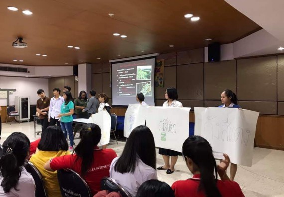 ภาพกิจกรรม โปรแกรมวิชาวิทยาศาสตร์สิ่งแวดล้อม จัดโครงการจัดการขยะมูลฝอยโดยการคัดแยกขยะภายในมหาวิทยาลัย ประจำปี 2562