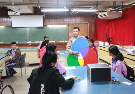 ภาพกิจกรรม คณะวิทยาศาสตร์และเทคโนโลยี จัดค่ายบูรณาการส่งเสริมนักเรียนห้องเรียนพิเศษ (E-SMART) ด้านวิทยาศาสตร์ โรงเรียนคลองขลุงราษรังสรรค์ 