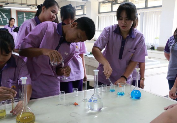 ภาพกิจกรรม คณะวิทยาศาสตร์และเทคโนโลยี จัดค่ายบูรณาการส่งเสริมนักเรียนห้องเรียนพิเศษ (E-SMART) ด้านวิทยาศาสตร์ โรงเรียนคลองขลุงราษรังสรรค์ 