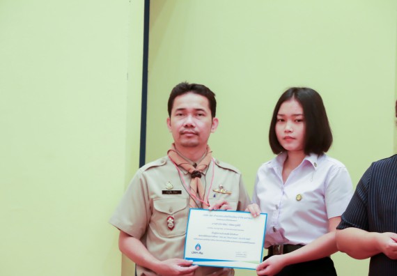 ภาพกิจกรรม คณะวิทยาศาสตร์และเทคโนโลยี จัดพิธีมอบทุนการศึกษา ปตท.สผ.ประจาปี 2562