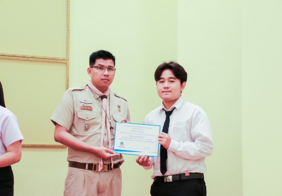 ภาพกิจกรรม คณะวิทยาศาสตร์และเทคโนโลยี จัดพิธีมอบทุนการศึกษา ปตท.สผ.ประจาปี 2562