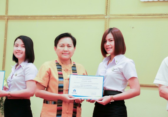 ภาพกิจกรรม คณะวิทยาศาสตร์และเทคโนโลยี จัดพิธีมอบทุนการศึกษา ปตท.สผ.ประจาปี 2562