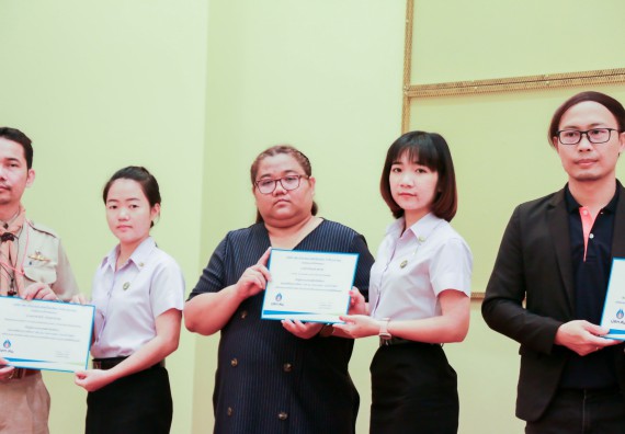 ภาพกิจกรรม คณะวิทยาศาสตร์และเทคโนโลยี จัดพิธีมอบทุนการศึกษา ปตท.สผ.ประจาปี 2562