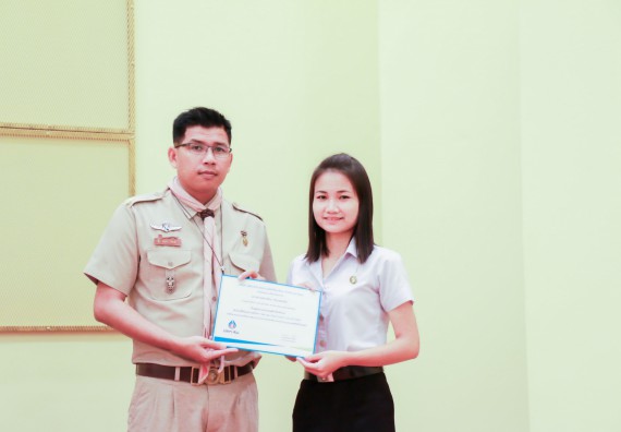 ภาพกิจกรรม คณะวิทยาศาสตร์และเทคโนโลยี จัดพิธีมอบทุนการศึกษา ปตท.สผ.ประจาปี 2562