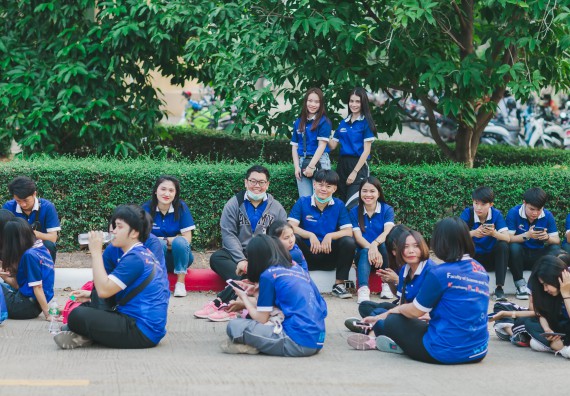 ภาพกิจกรรม คณะวิทยาศาสตร์และเทคโนโลยี จัดกิจกรรมกีฬาสานสัมพันธ์ ปลาบึกเกมส์ คณะวิทยาศาสตร์และเทคโนโลยี