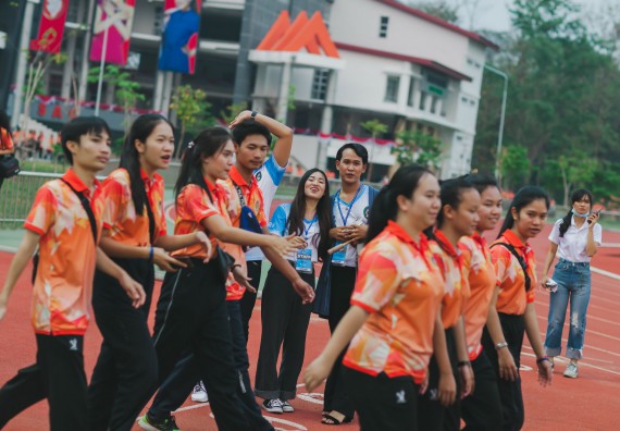 ภาพกิจกรรม คณะวิทยาศาสตร์และเทคโนโลยี จัดกิจกรรมกีฬาสานสัมพันธ์ ปลาบึกเกมส์ คณะวิทยาศาสตร์และเทคโนโลยี