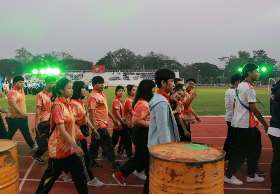 ภาพกิจกรรม คณะวิทยาศาสตร์และเทคโนโลยี จัดกิจกรรมกีฬาสานสัมพันธ์ ปลาบึกเกมส์ คณะวิทยาศาสตร์และเทคโนโลยี