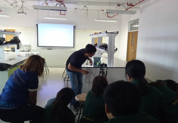 ภาพกิจกรรม โปรแกรมวิชาชีววิทยา จัดโครงการส่งเสริมการจัดการเรียนการสอนในศตวรรษที่ 21 ทฤษฎีการถ่ายภาพ และเทคนิคการถ่ายภาพทางวิทยาศาสตร์