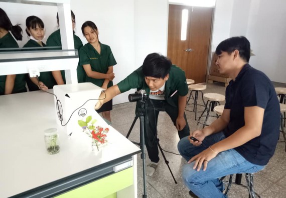 ภาพกิจกรรม โปรแกรมวิชาชีววิทยา จัดโครงการส่งเสริมการจัดการเรียนการสอนในศตวรรษที่ 21 ทฤษฎีการถ่ายภาพ และเทคนิคการถ่ายภาพทางวิทยาศาสตร์