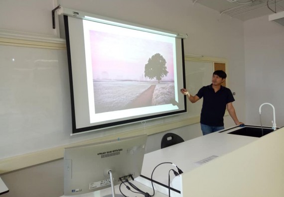 ภาพกิจกรรม โปรแกรมวิชาชีววิทยา จัดโครงการส่งเสริมการจัดการเรียนการสอนในศตวรรษที่ 21 ทฤษฎีการถ่ายภาพ และเทคนิคการถ่ายภาพทางวิทยาศาสตร์