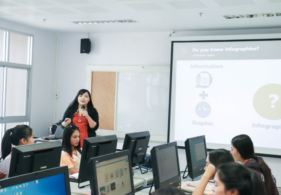 ภาพกิจกรรม โปรแกรมวิชาสาธารณสุขศาสตร์ จัดอบรมการผลิตนวัตกรรมทางสุขภาพด้วยคอมพิวเตอร์