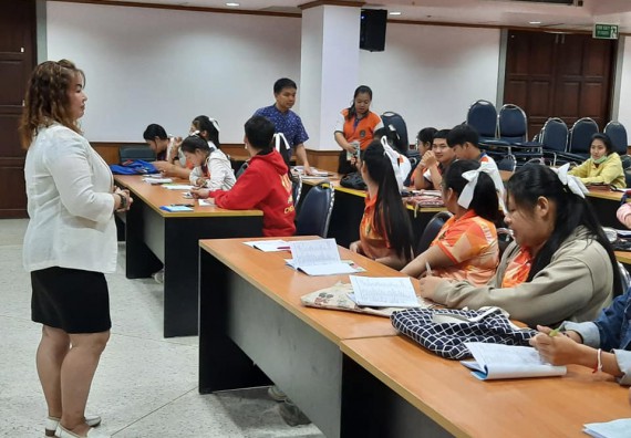 ภาพกิจกรรม โปรแกรมวิชาสาธารณสุขศาสตร์ จัดอบรม การพัฒนาด้านภาษาและการสื่อสารภาษาพม่า